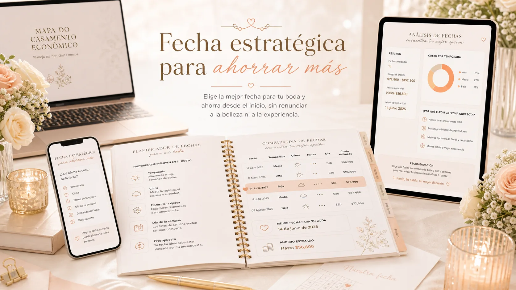 Mockup del contenido sobre una fecha estratégica para ahorrar